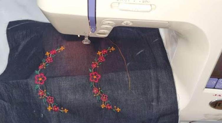 آموزش چرخ خیاطی ژانومه گلدوزی