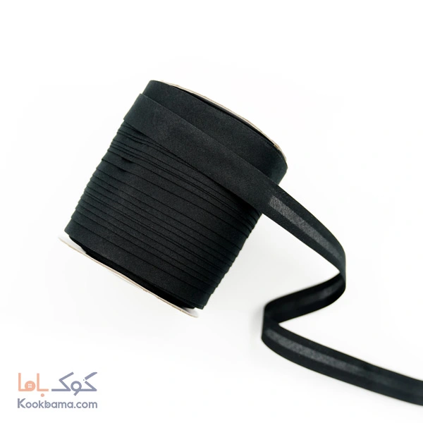 نوار اریب کتان مشکی  کد c02
