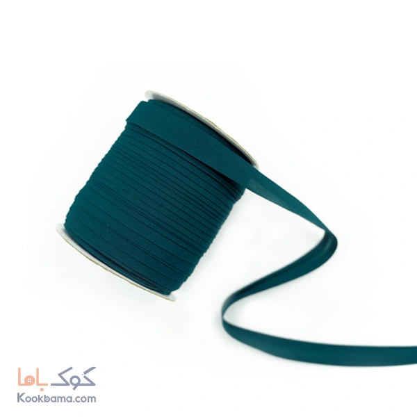 نوار اریب کتان 91 متر سبز تیره کد c05