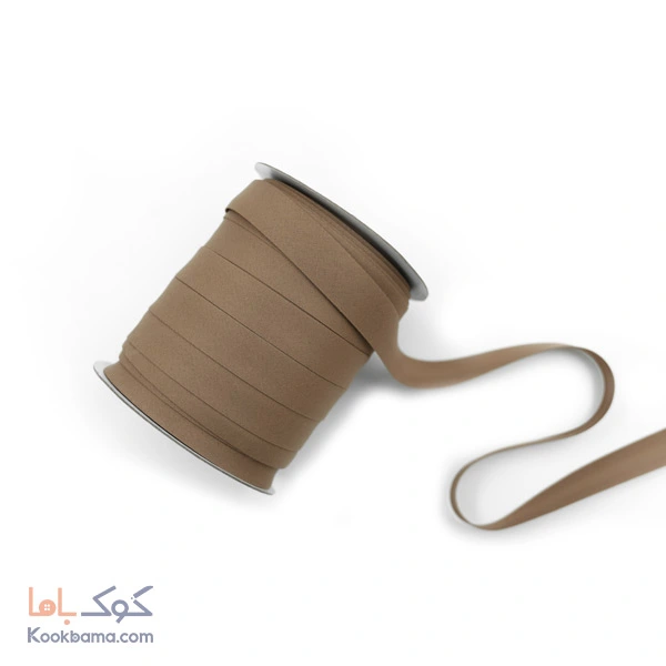 نوار اریب کتان 91 متر شکلاتی کد c09