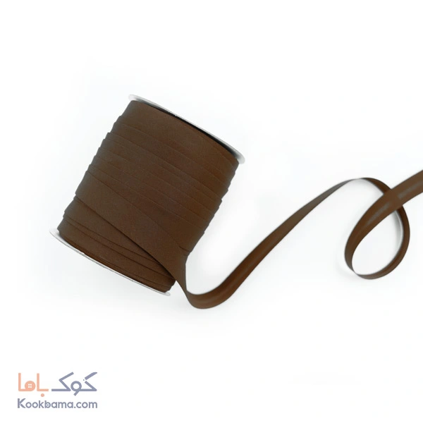 نوار اریب کتان 91 متر قهوه ای کد c10