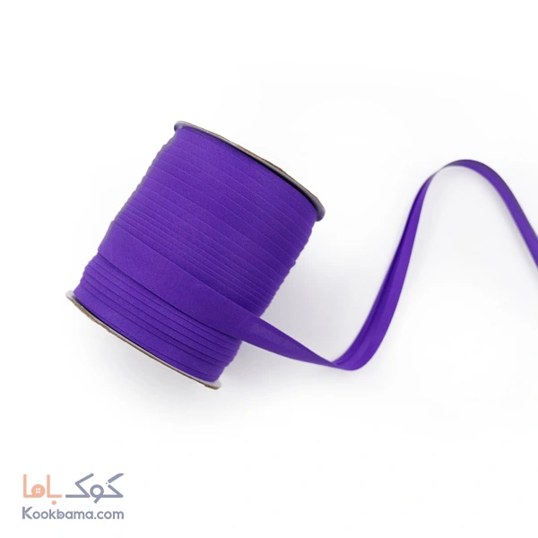 نوار اریب کتان 91 متر بنفش تیره کد c16