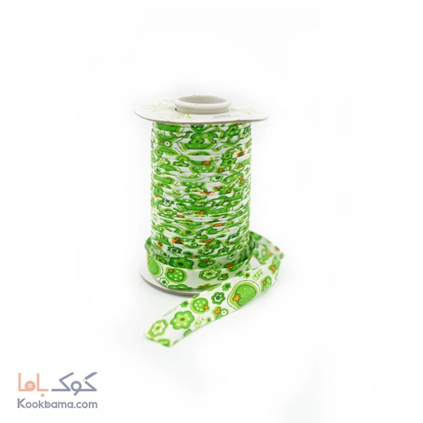 نوار اریب کتان طرحدار45 متر کد pc08