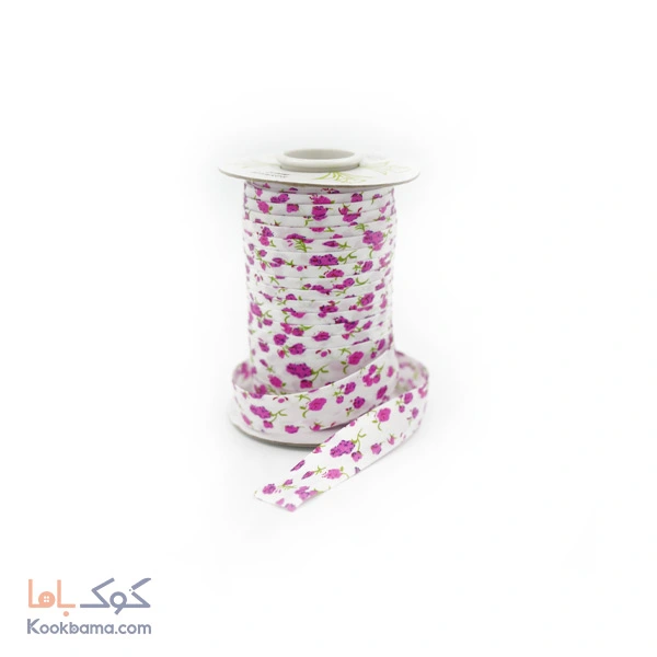 نوار اریب کتان طرحدار 45 متر کد pc12