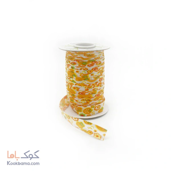 نوار اریب کتان طرحدار45 متر کد pc15