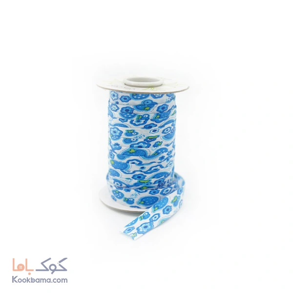 نوار اریب کتان طرحدار 45 متر کد pc16