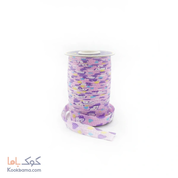 نوار اریب کتان طرحدار 45 متر کد pc18