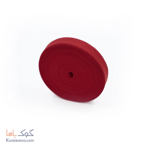 نوار اریب کتان 30 یاردی شرابی کد cs18