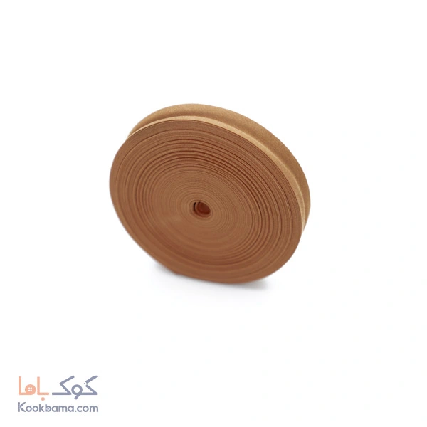 نوار اریب کتان 30 یاردی قهوه ای شکلاتی کد cs22