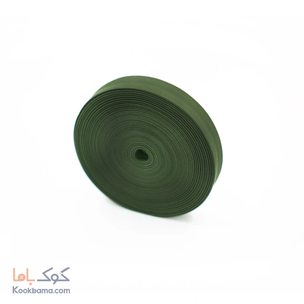 نوار اریب کتان 30 یاردی زیتونی تیره کد cs24