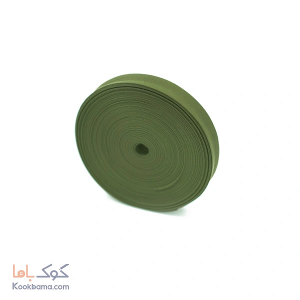 نوار اریب کتان 30 یاردی زیتونی کد cs25