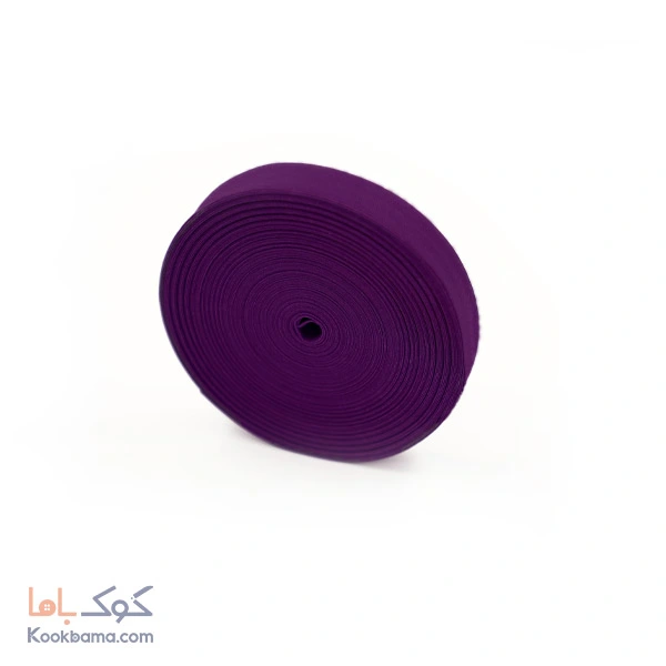 نوار اریب کتان 30 یاردی بنفش تیره کد cs37
