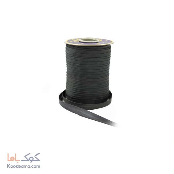 نوار اریب ساتن 91 متر طوسی تیره کد s04