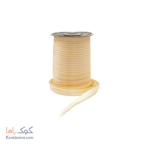 نوار اریب ساتن 91 متر کرم روشن کد s07