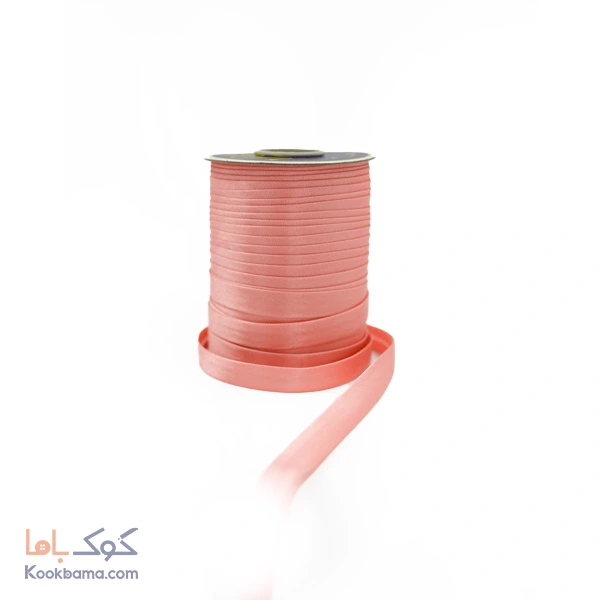 نوار اریب ساتن 91 متر گلبهی کد s15