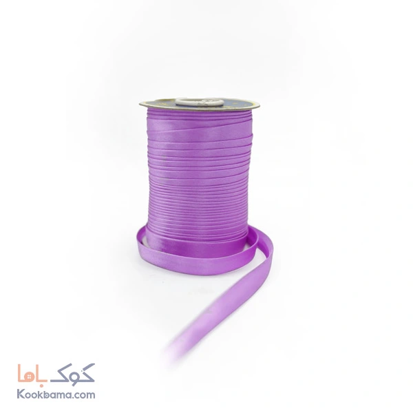 نوار اریب ساتن 91 متر بنفش متوسط کد s18