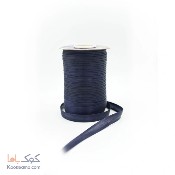 نوار اریب ساتن سرمه ای کد s24