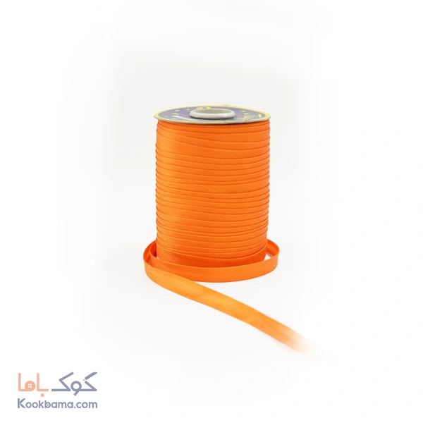 نوار اریب ساتن 91 متر نارنجی کد s26