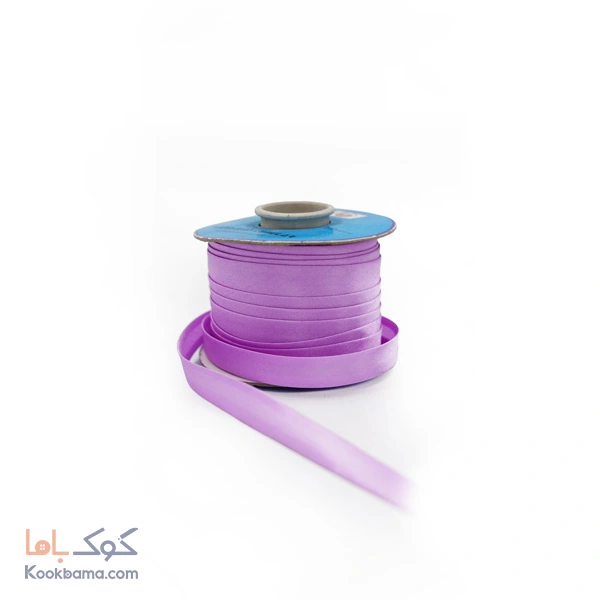 نوار اریب ساتن 91 متر بنفش یاسی کد s28
