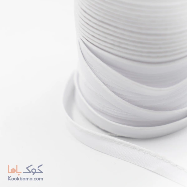 نوار مغزی کتان 65 متر سفید کد mc01 
