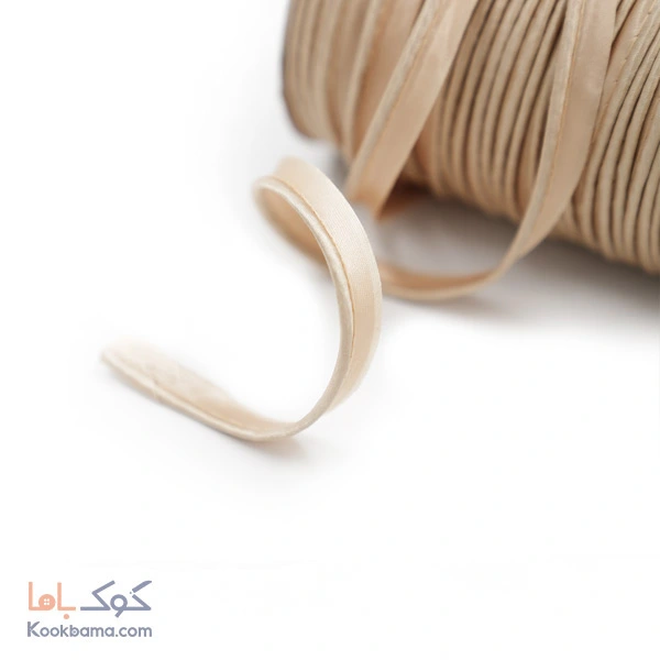 نوار مغزی ساتن 65 متر کرم کد ms02
