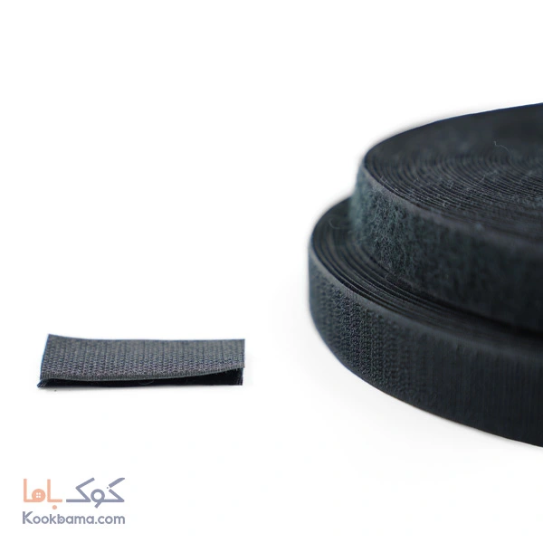 چسب نر و ماده (چسبک) 2/5 سانت مشکی (توپی)