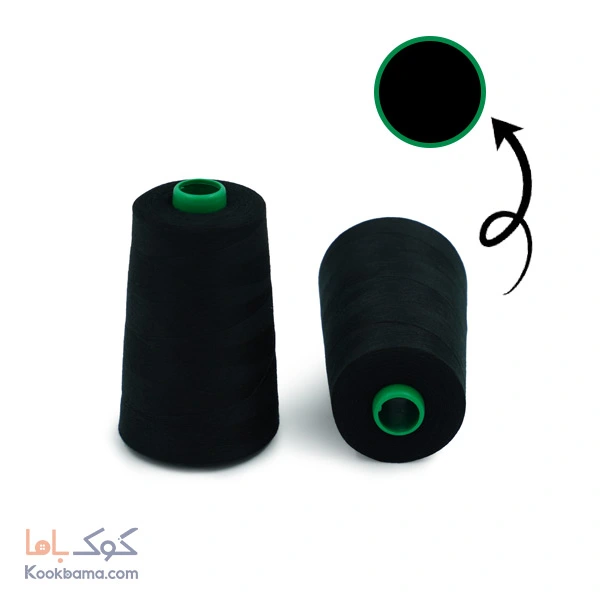 دوک نخ پلی استر رنگ مشکی