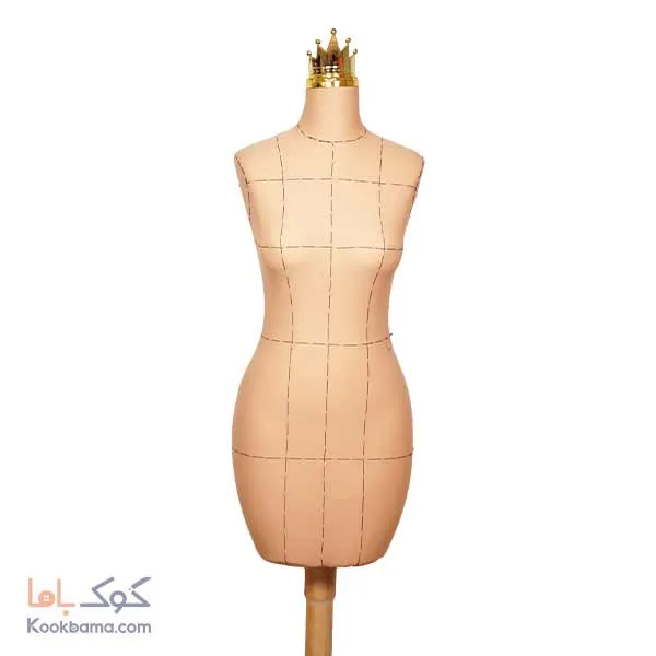 مانکن نیم تنه سوزن خور کرم خط دار سایز 40 0