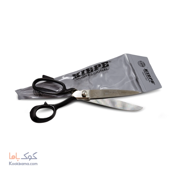 قیچی خیاطی کیپ ایتالیا دسته استیل مشکی سایز 9 KIEPE (اصل)