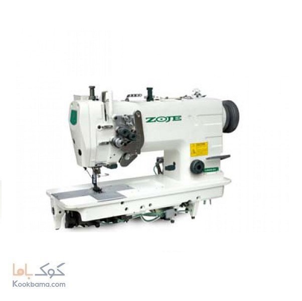چرخ خیاطی دو سوزن دو ماکو استپ دار زوجی مدل ZJ8450