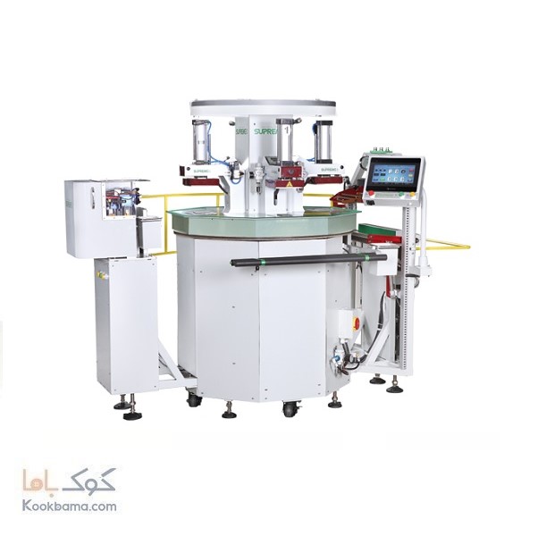 دستگاه پرس حرارتی و چاپ گردان پنج کله تمام اتوماتیک سوپرمی مدل SP- F1015