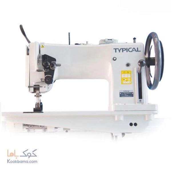 چرخ دو سوزن دو ماکو دو پایه ضخیم دوز تیپیکال مدل TW1 28BL 3.8 10MM
