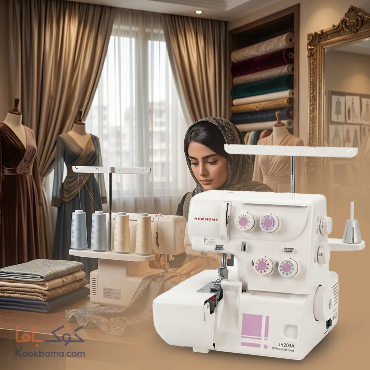 چرخ خیاطی سردوز خانگی ژانومه 203A 0