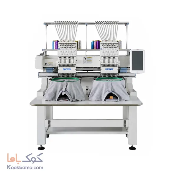 دستگاه گلدوزی دو کله کامپیوتری فورت اور 1202HC(اقساط)