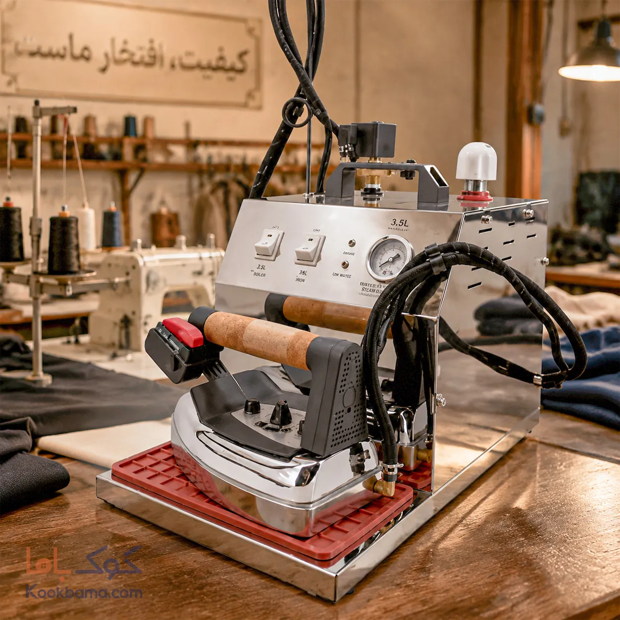 اتو بخار مخزن دار 3.5 لیتری استیل کایزر کاچیران مدل ST3500 0