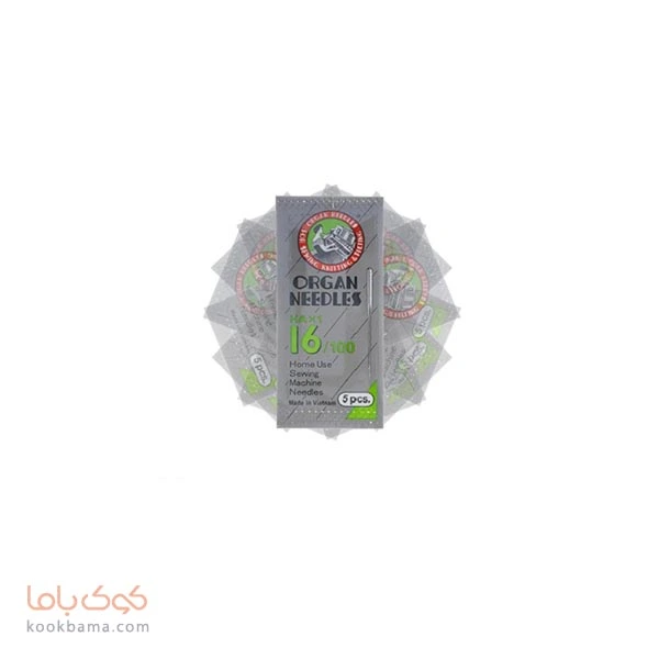 سوزن چرخ خیاطی ارگان HAx1 سایز 16 بسته 5 عددی