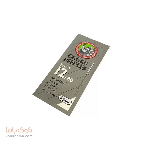 سوزن چرخ خیاطی ارگان HAx1 سایز 12 (بسته 5 عددی)