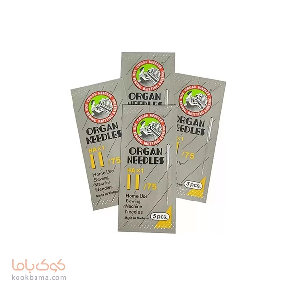 سوزن چرخ خیاطی ارگان HAx1 سایز 11 (بسته 5 عددی)