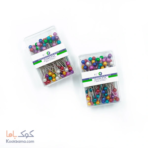 سوزن ته مرواریدی dressmakers pins رنگی درجه 1